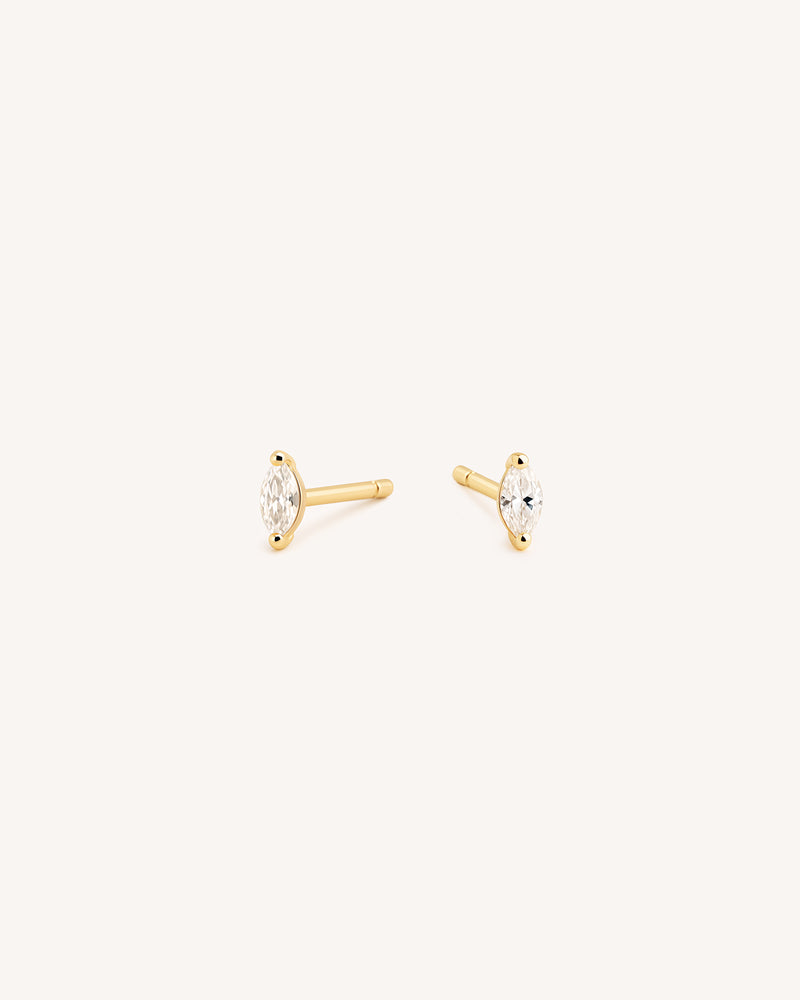 Tiny Marquise Studs