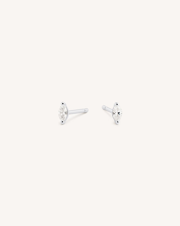 Tiny Marquise Studs