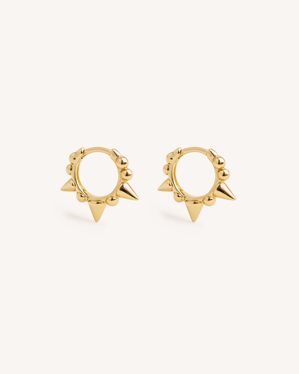 Trieste Beaded Huggie Hoops