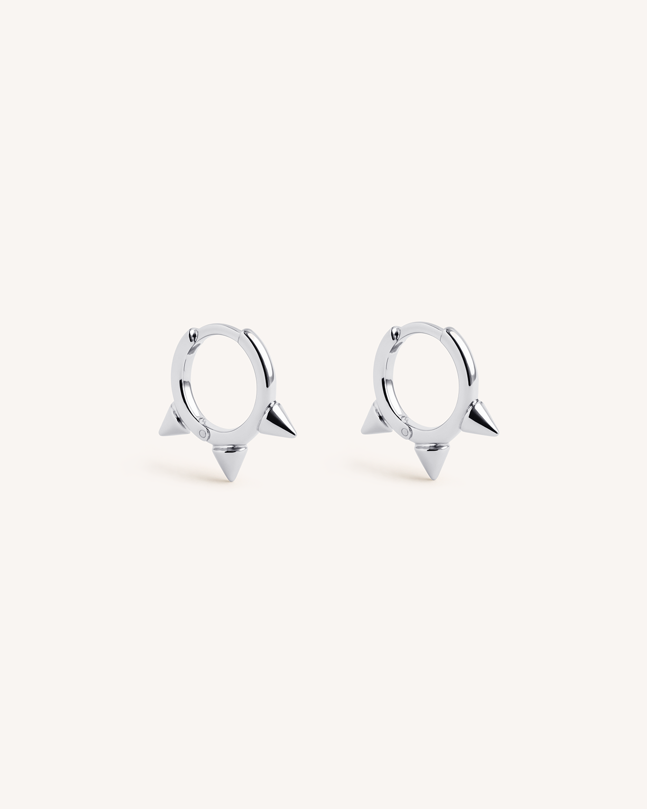 Mini Trieste Huggie Hoops in Silver