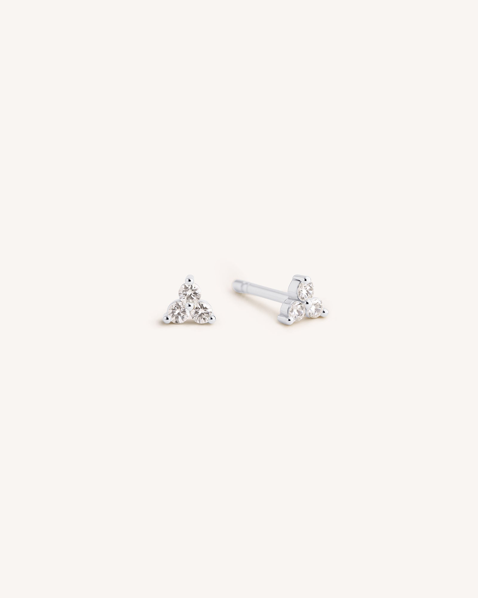 Trinity Studs in Silver