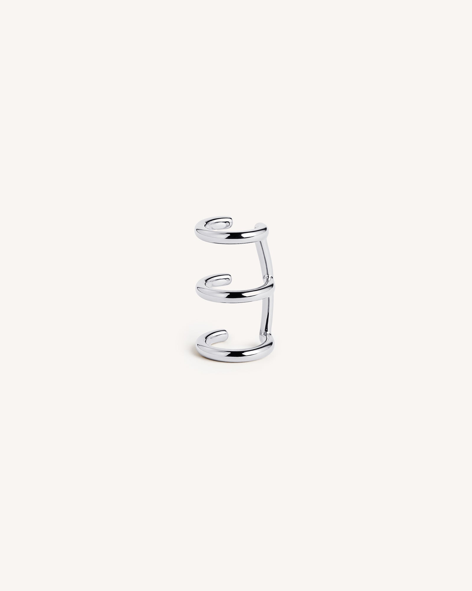 Triple Ear Cuff in Silver