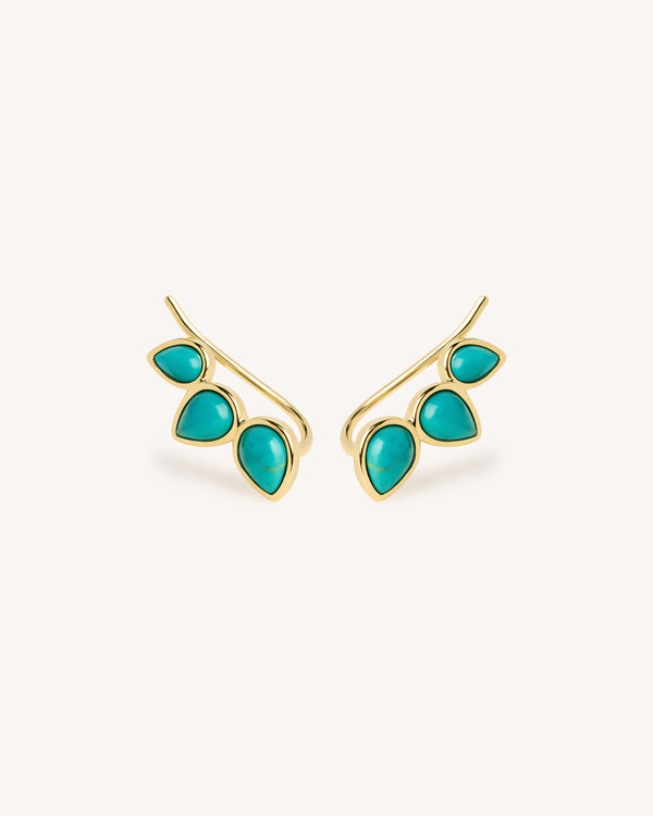Turquoise Teardrop Earrings