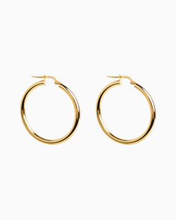 Essential Hoops in Gold Plated Sterling Silver