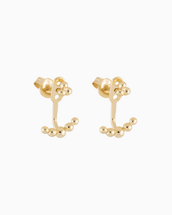 Foam Earrings in Gold Plated Sterling Silver