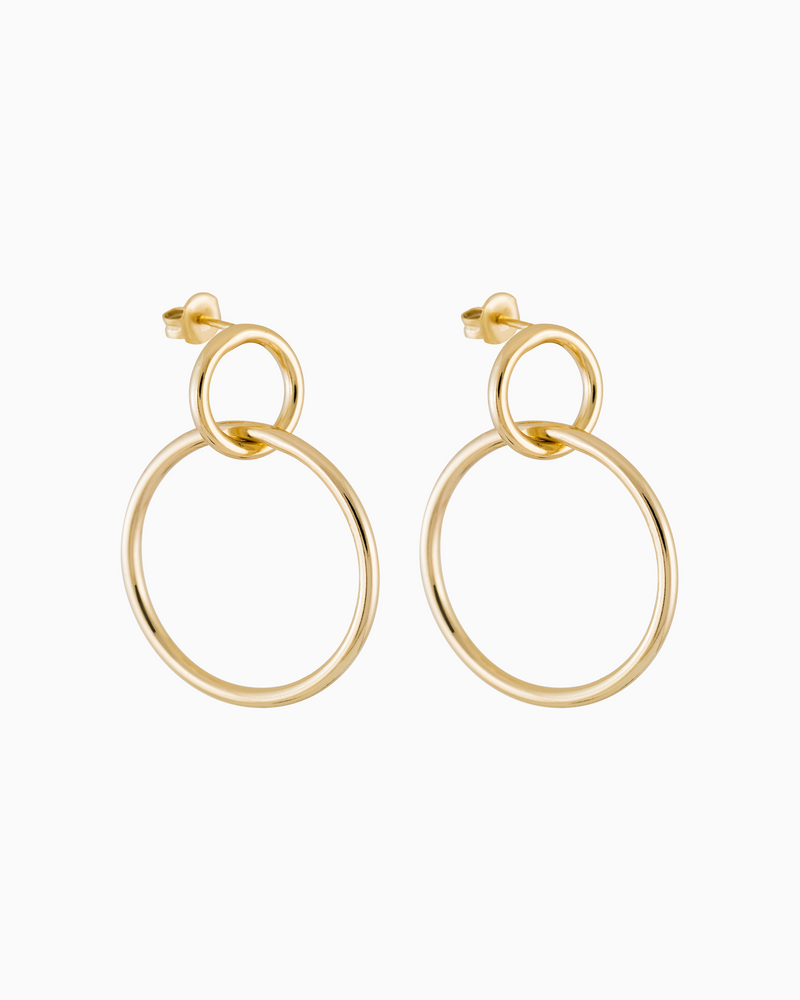 Duet Earrings Gold