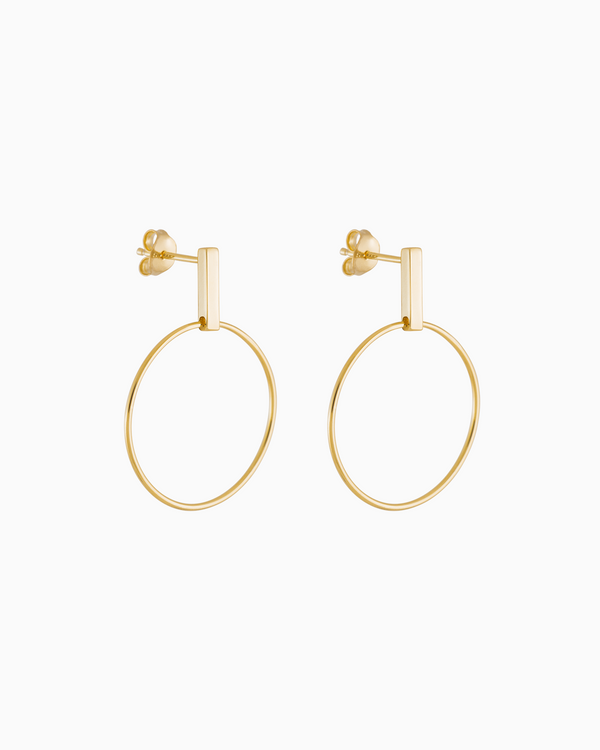 Riva Earrings Gold Plated over Sterling Silver