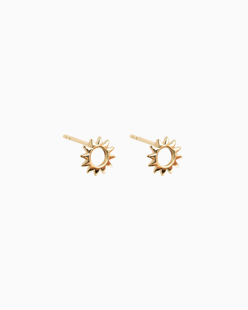 Sol Studs Gold Plated over Sterling Silver