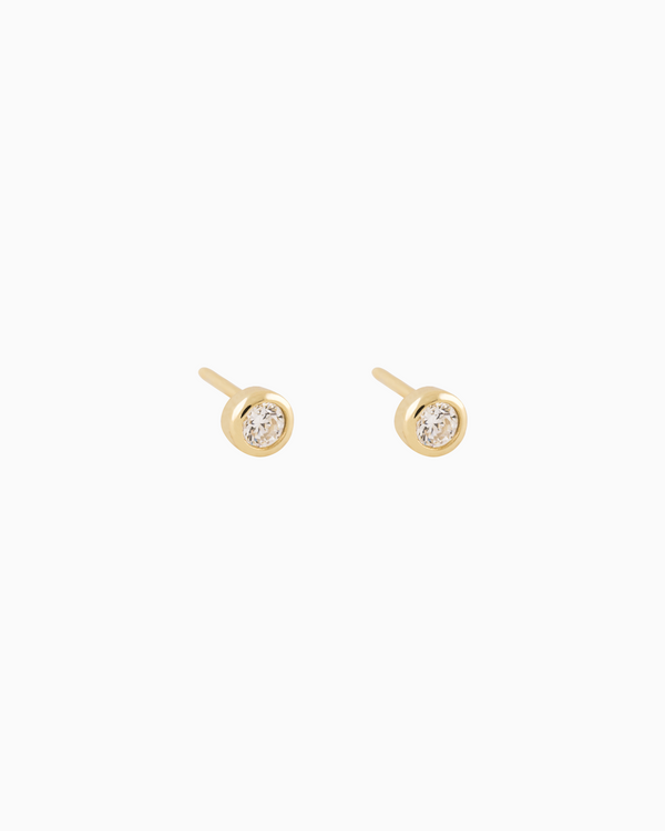 Bezel Studs Gold