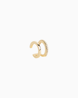 Mini Double Ear Cuff Gold Plated over Sterling Silver