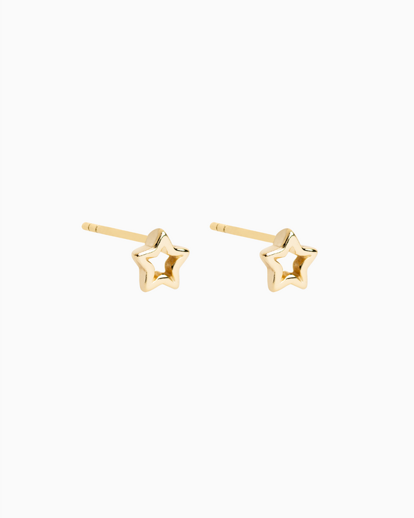 Starline Studs Gold Plated over Sterling Silver