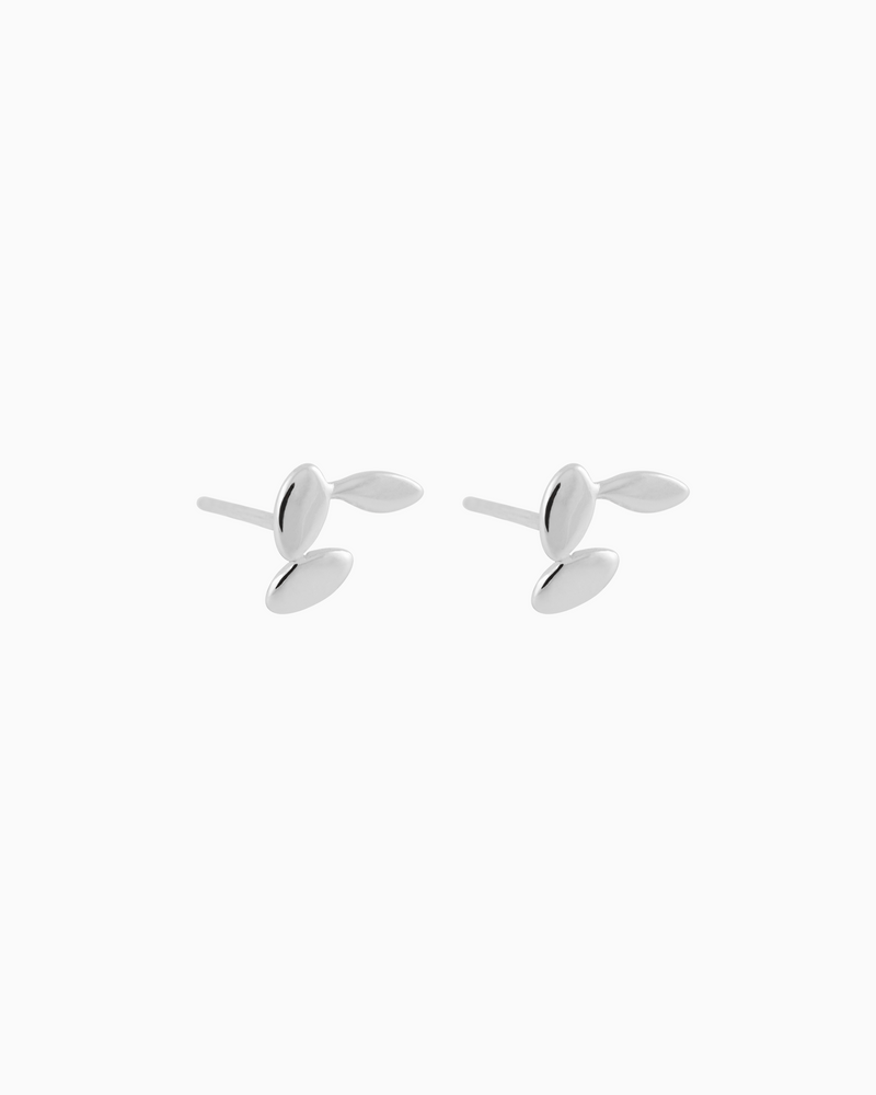 Rice Studs Sterling Silver