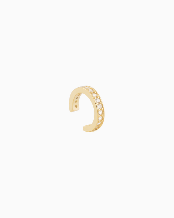 Pavé Ear Cuff Gold over Sterling Silver