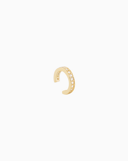Mini Pavé Ear Cuff in Gold Plated Sterling Silver