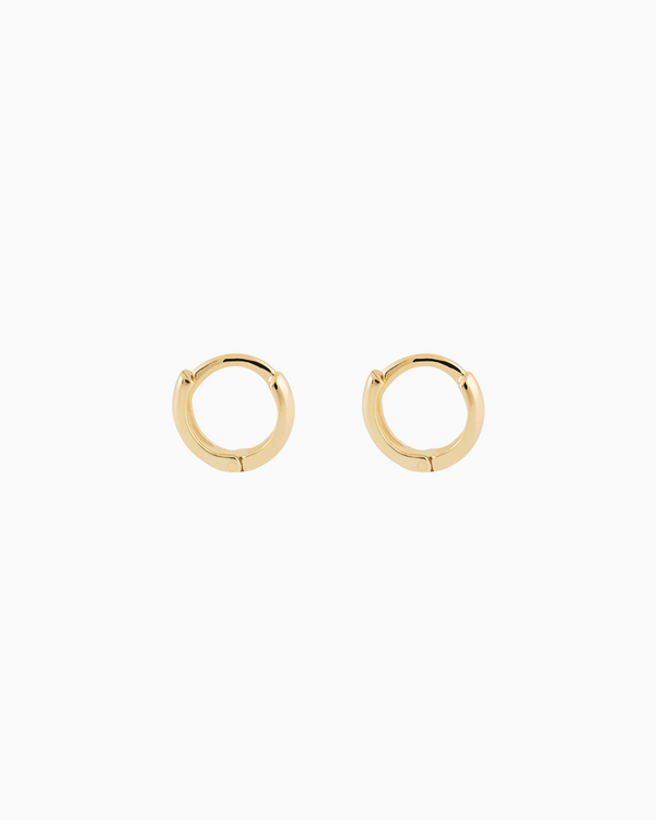 Mini Huggie Hoops Gold Plated over Sterling Silver