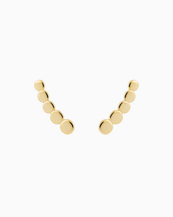 Pebble Earrings Gold Plated over Sterling Silver