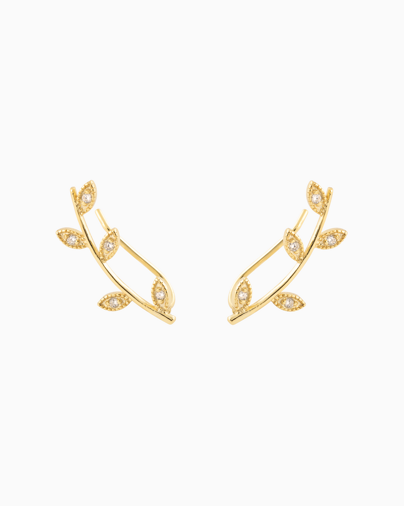 Laurel Earrings in Gold Plated over Sterling Silver