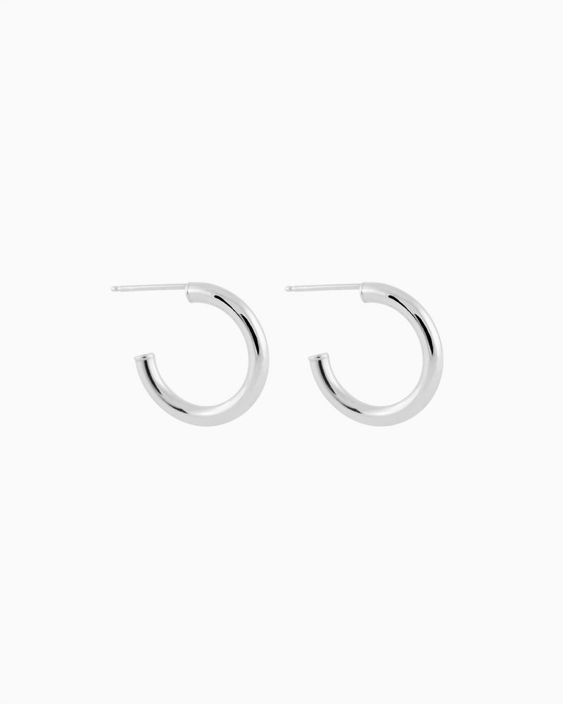 Small Bella Hoops Sterling Silver