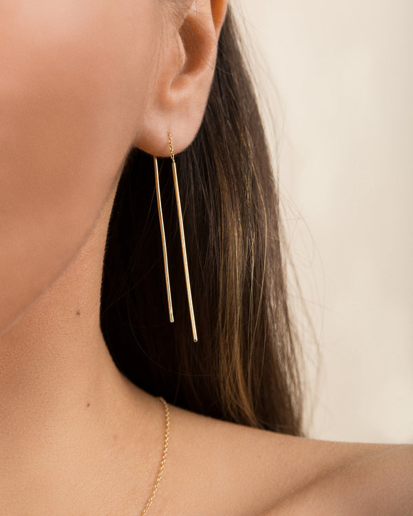 Line Threader Earrings