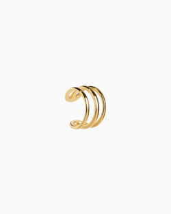 Mini Triple Ear Cuff Gold Plated over Sterling Silver