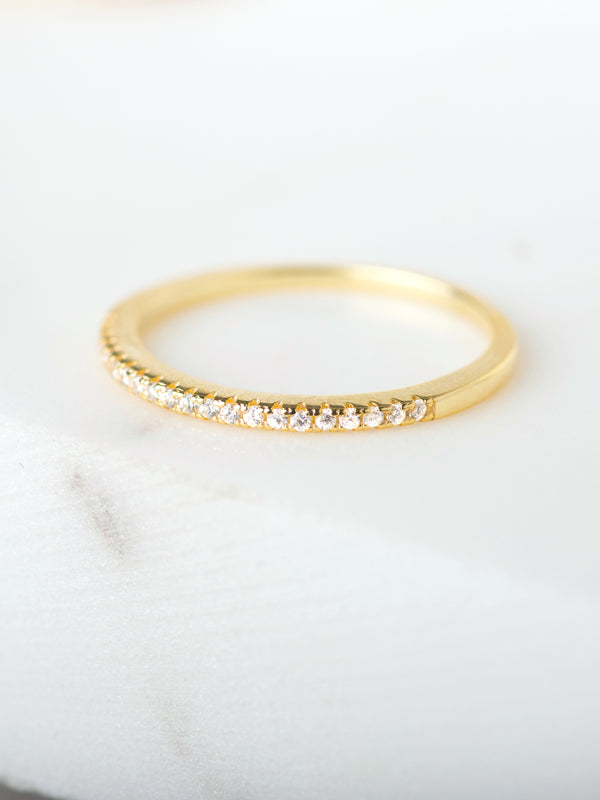 Half Eternity Pavé Ring